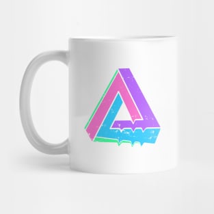 Cyberpunk Retro Wave Electro Synth Pop Escher Triangle Mug